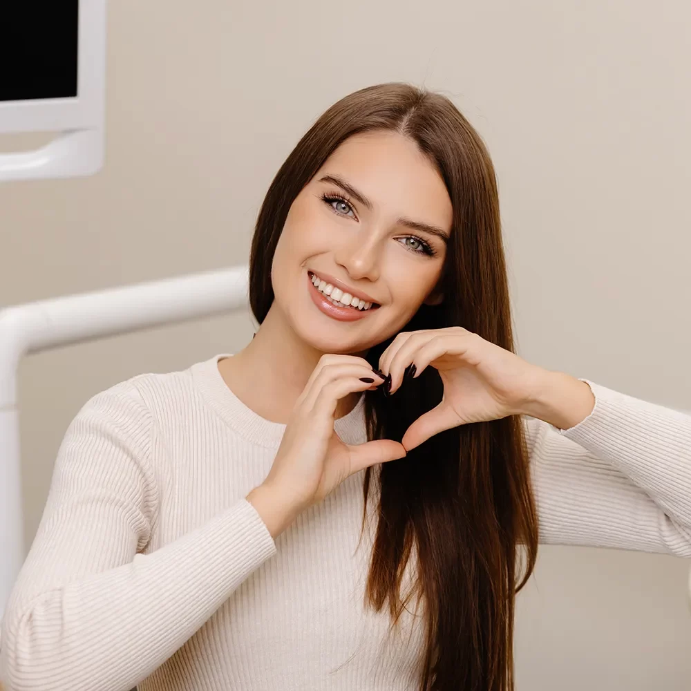 Healthy teeth and gums after professional oral surgery at Vaughan dental clinic